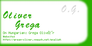 oliver grega business card